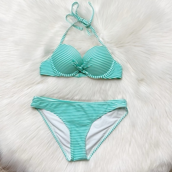 Aerie Push Up Bikini Swimsuit Matching Set - Picture 1 of 5
